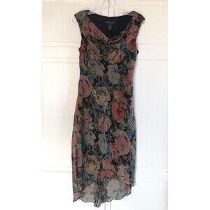Connected Apparel Floral Print Dress